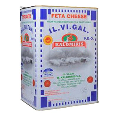 Cheese White Feta PDO tin | IL.VI.GAL Kalomoiris - 15kg (kg)